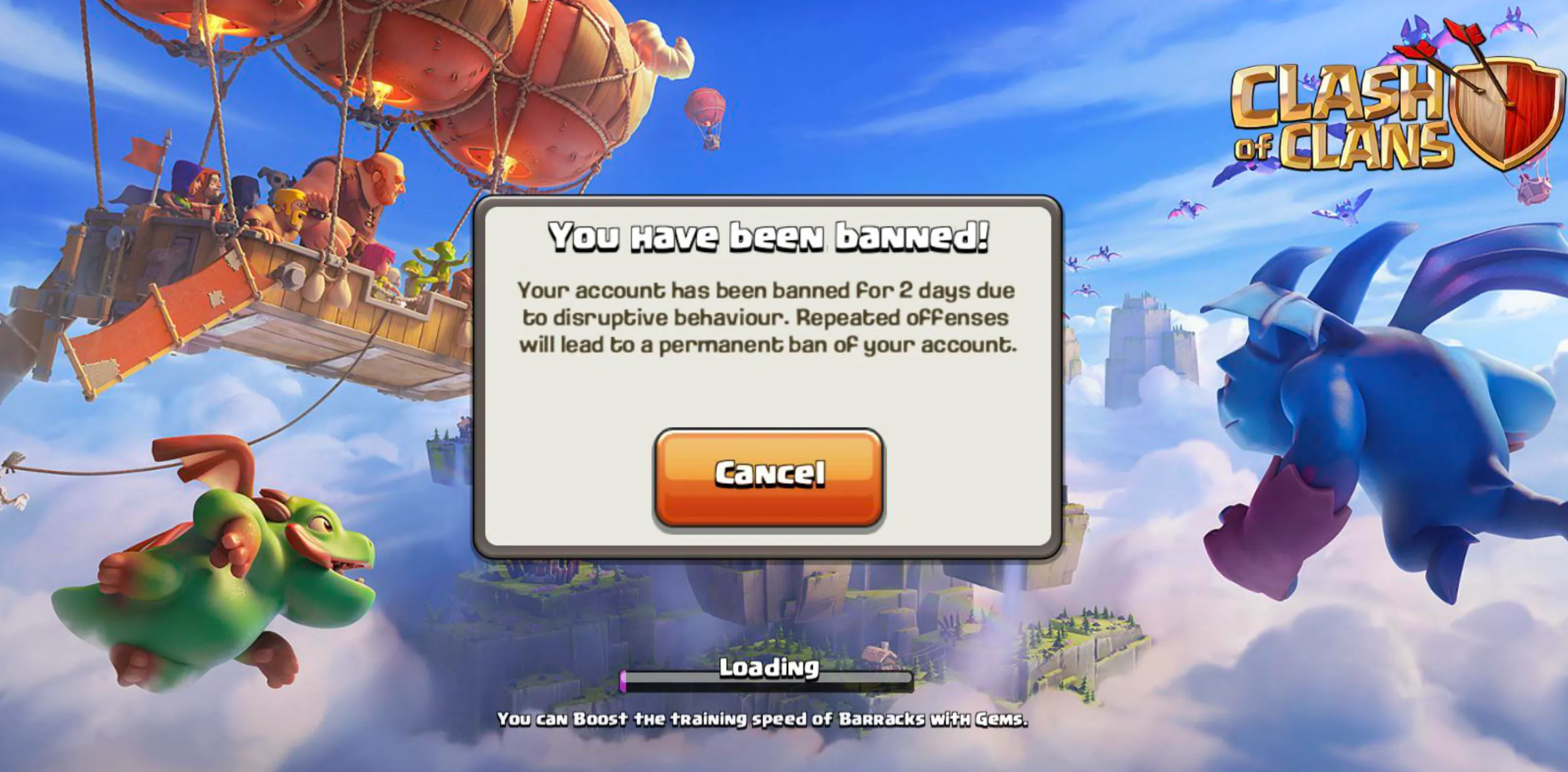 Clash of Clans Ban Types